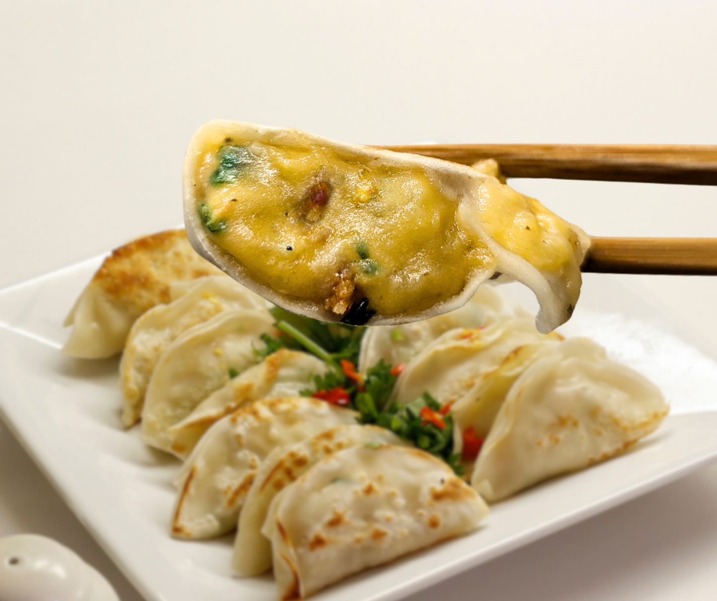 Dumpling Cheddar bacon