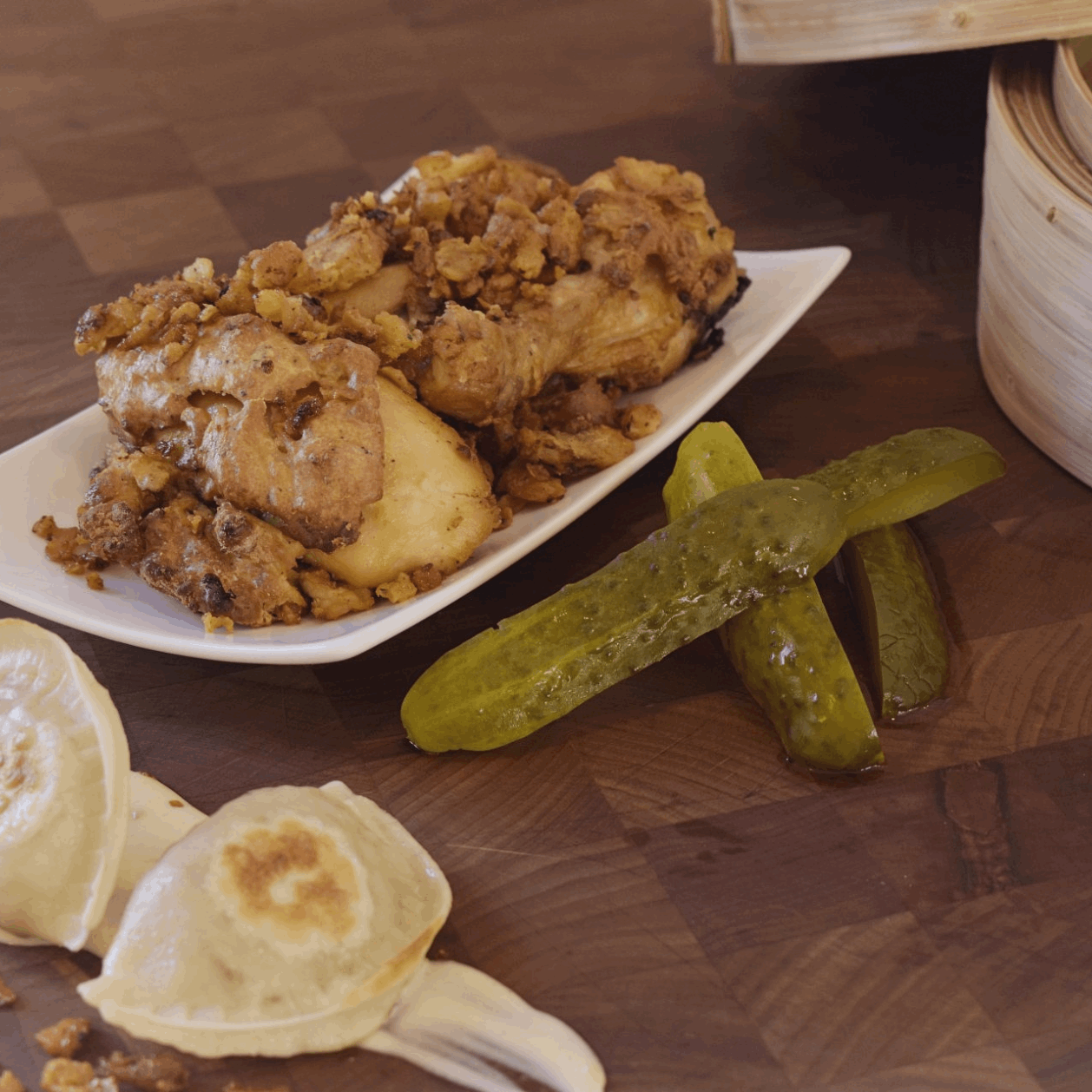 Un repas de poulet frit