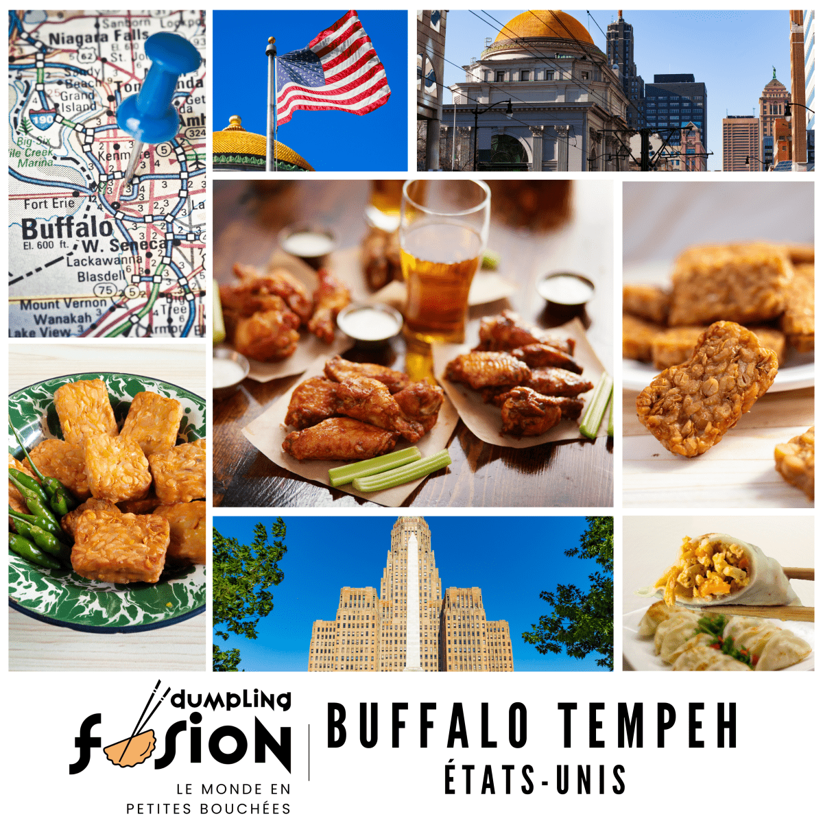 Dumpling Buffalo tempeh - Dumpling Fusion