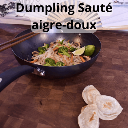 24 dumplings saute aigre-doux