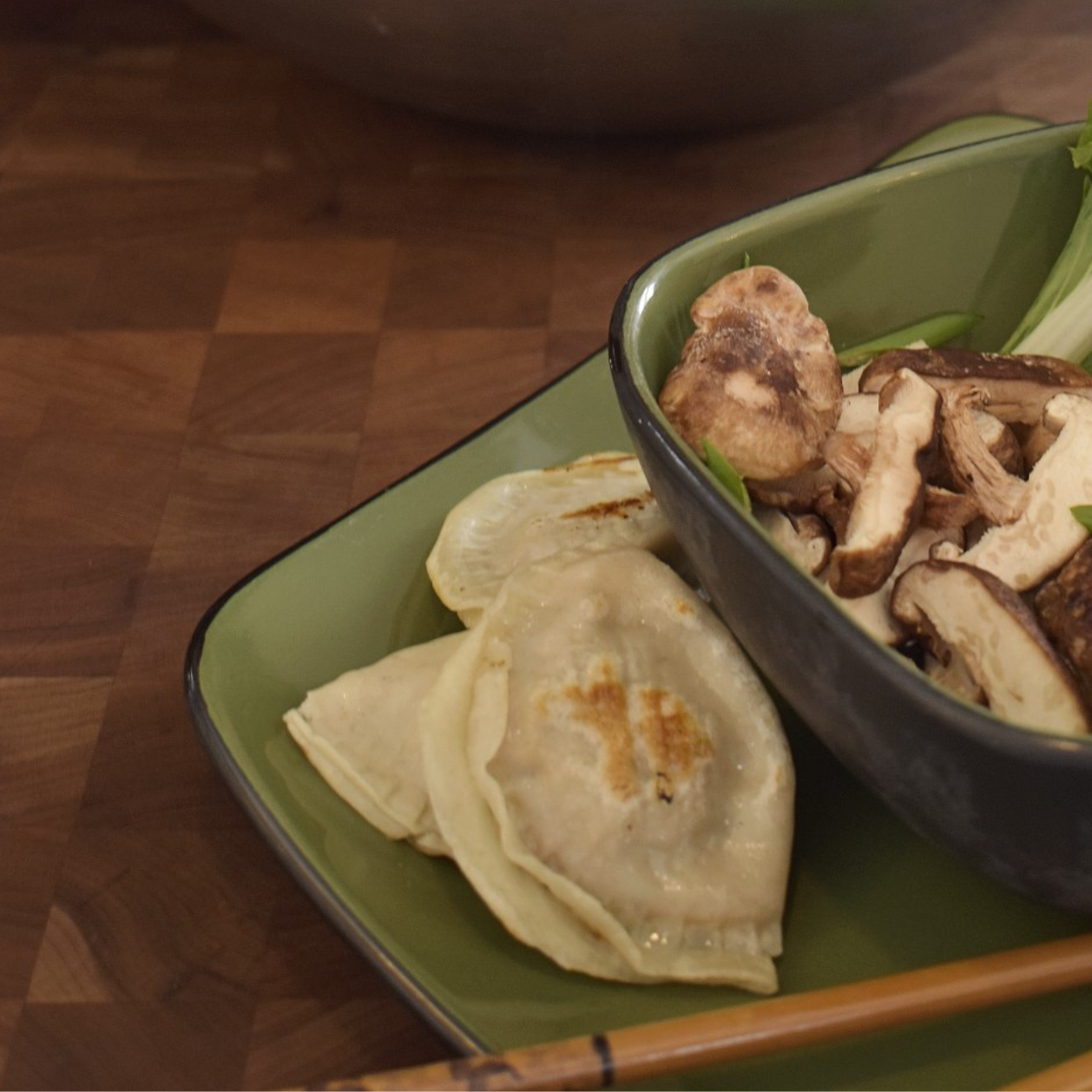Le dumpling shiitake