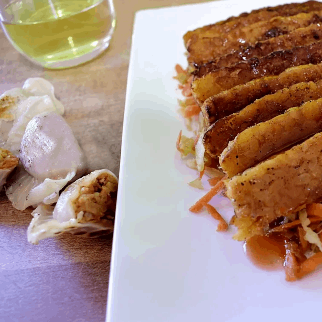 Un repas de buffalo tempeh